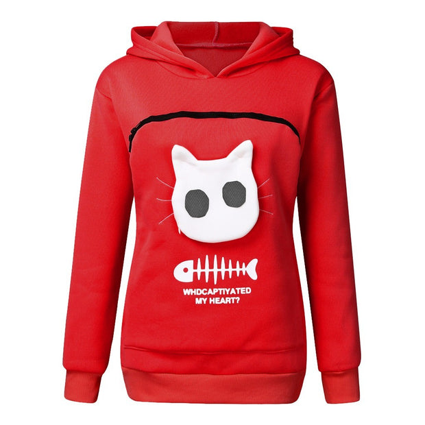 https://domiclv.com › products › women-hoodie-sweatshirt-with-cat-pet-pocket-design-long-sleeve-sweater-cat-outfit

