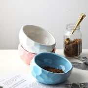 Oblique Mouth Pet Bowl Cat & Dog Food Feeding Bowl