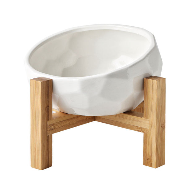 Oblique Mouth Pet Bowl Cat & Dog Food Feeding Bowl